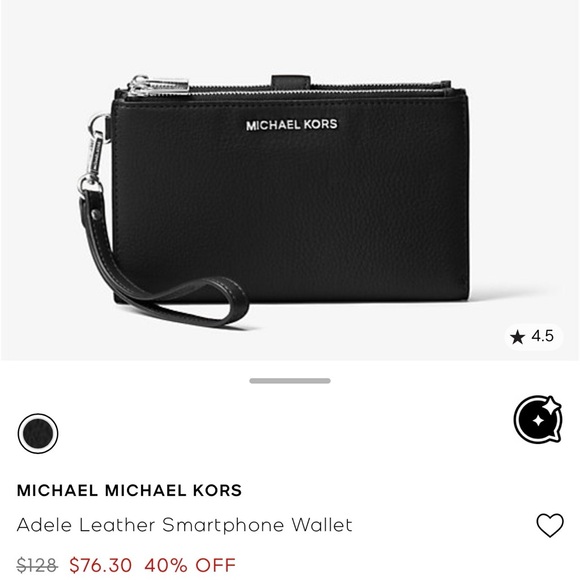 Michael Kors Adele Leather Smartphone Wallet - Picture 1 of 8